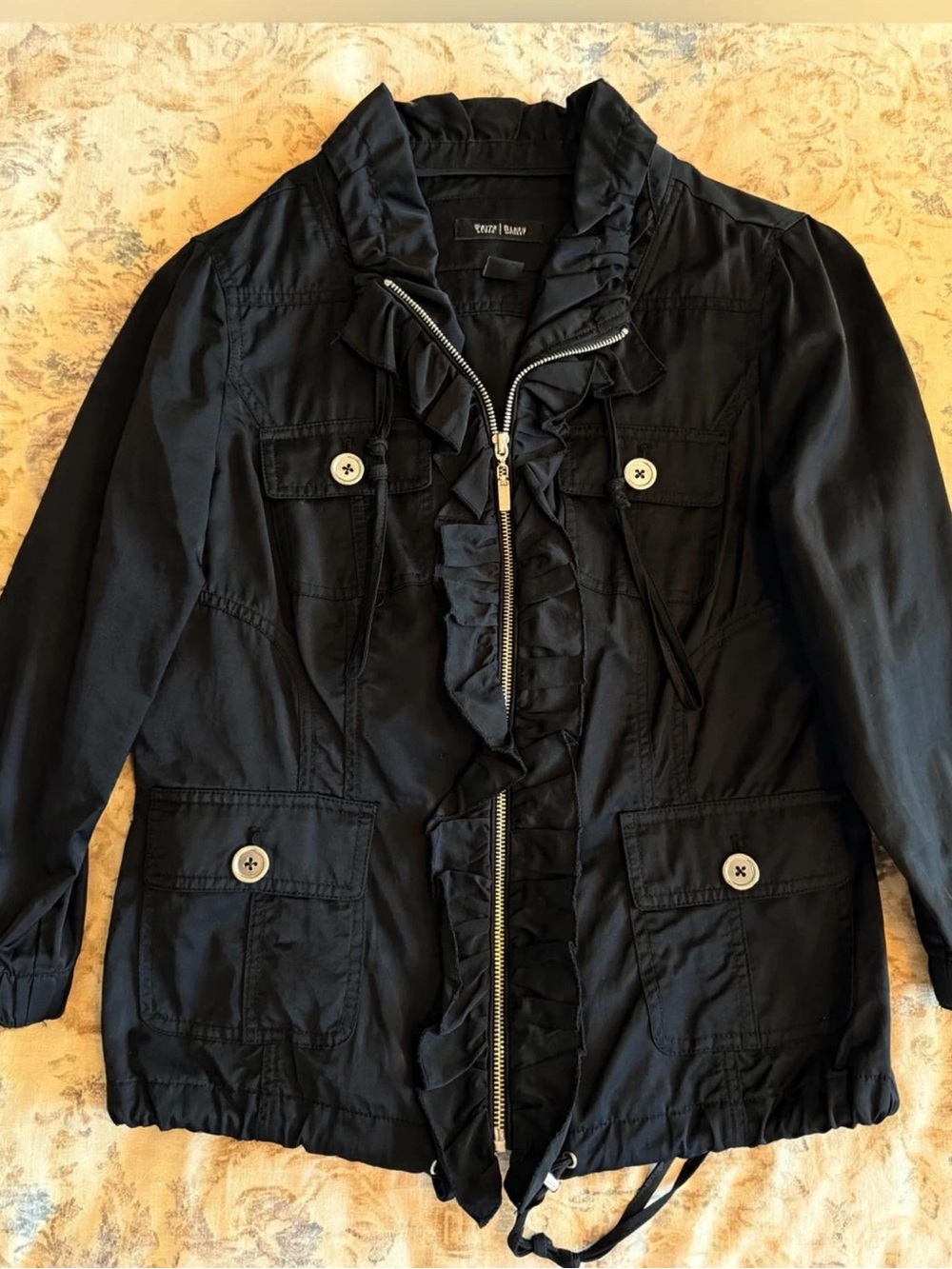 Black 3/4 Sleeve Jacket White House Black Market